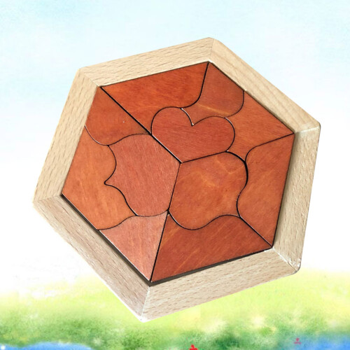 Blocos De Construção Hexagonais De Tangram Para Crianças 2