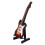 Mini Guitare Électrique 10 Cm Marron Avec Boîte Et Support Noir 10