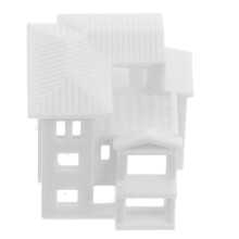 Mini Villa- , Handgjord Miniatyrhus För Sandbord