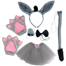 Åsnekostym Set Huvudband Och För Cosplay Och Scenshow