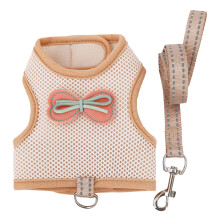 Adjust Small Animal Harness Leash Rabbit Training Vest-khaki L