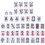 1 Set De Mini Jeu De Mahjong Portable 3