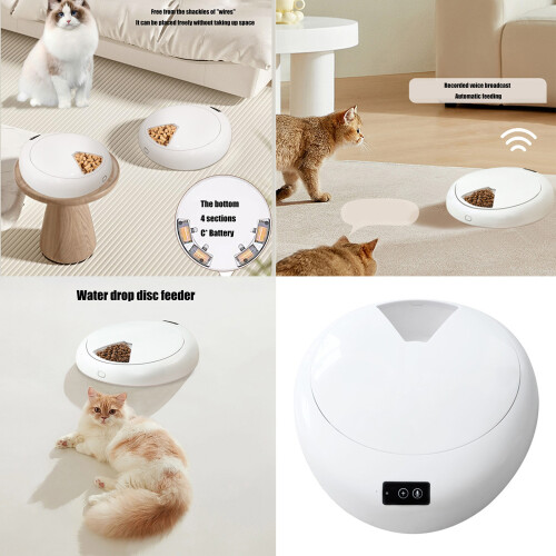 Timer Controlled Cats Feeder Automatic Design Refrigerated 1