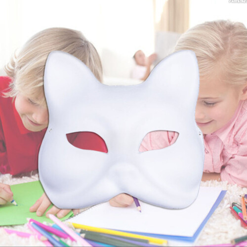 Mask Sminkmask Ansiktet Pappersbas För Måla Själv 1