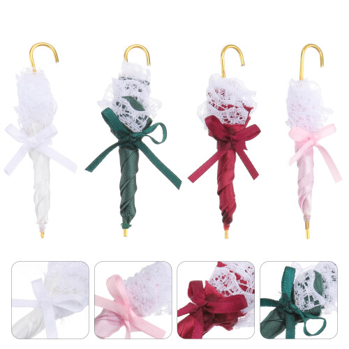 4Pcs Mini Paraplymodeller, Scendekoration, Diy-dekorationer 2