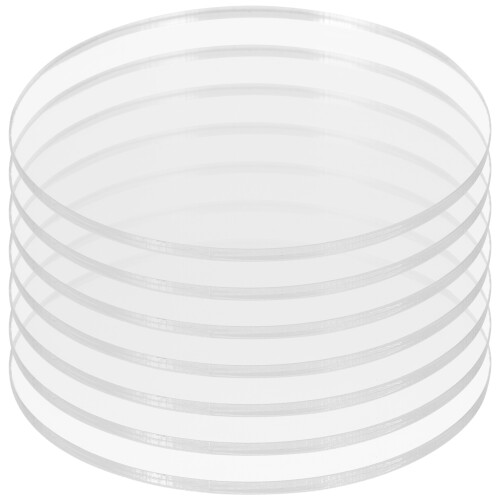 10 Unidades Base Miniatura Acrílico Circular Para 1