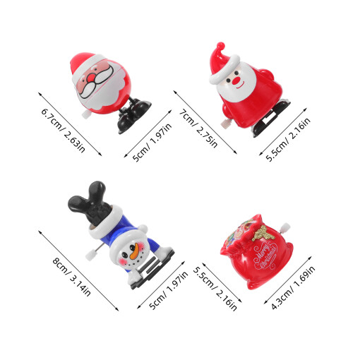 1 Set Julstrumpsfyllnad: Vinduppleksaker Tomte, Snögubbe, Ren, Älg 2