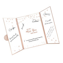2025 Graduation Signing Board Graduate Guest Book-Rose Gold