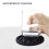 6 Pack Silicone Cup Mats Drink Mats Round Shape Silicone-Black 7