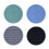 6 Pack Silicone Cup Mats Drink Mats Round Shape Silicone-Black 2