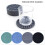 6 Pack Silicone Cup Mats Drink Mats Round Shape Silicone-Black 6