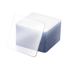Double Sided Adhesive Tape Gel Pads 60mm X 60mm Transparent Heavy Duty Washable Mounting Tape 10 Pack