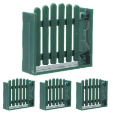 20 Pcs Diy Plastic Fence Toy Set For Kids Mini Farm Garden Dollhouse