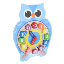 Brinquedo Educativo De Relógio Com Animais E 1-12