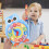 Brinquedo Educativo De Relógio Com Animais E 1-12 6