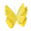 Large Artificial Butterfly Wall Decoration For Elegant-Yellow 1
