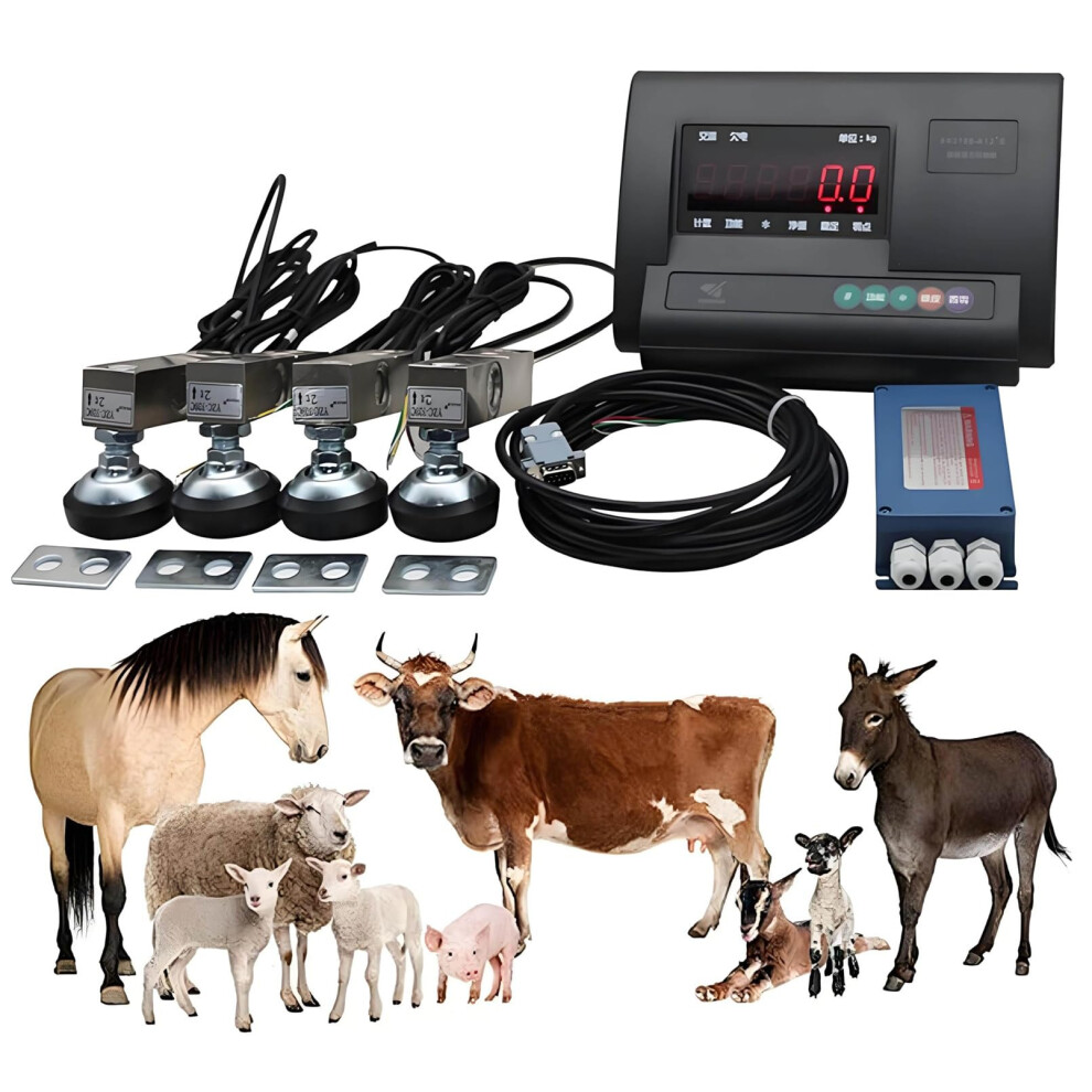 Precision Livestock Scale Kit Platform Scale Kit With Load Cell 5000 Kg Indicator Floor Scale For Cattle And Sheep 9323874276922