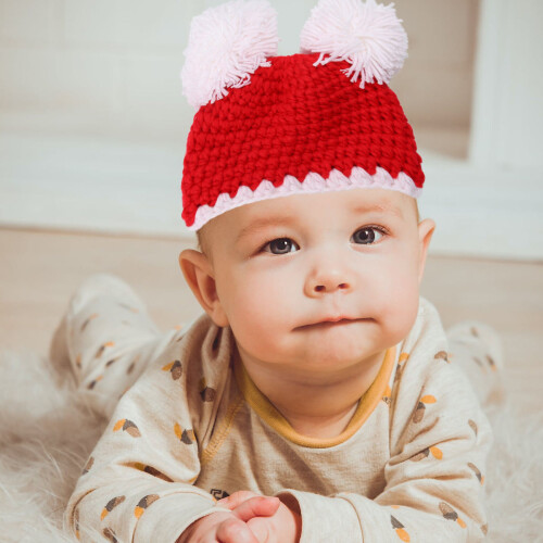 Infant Hat Varm Julmössa För Spädbarn 2