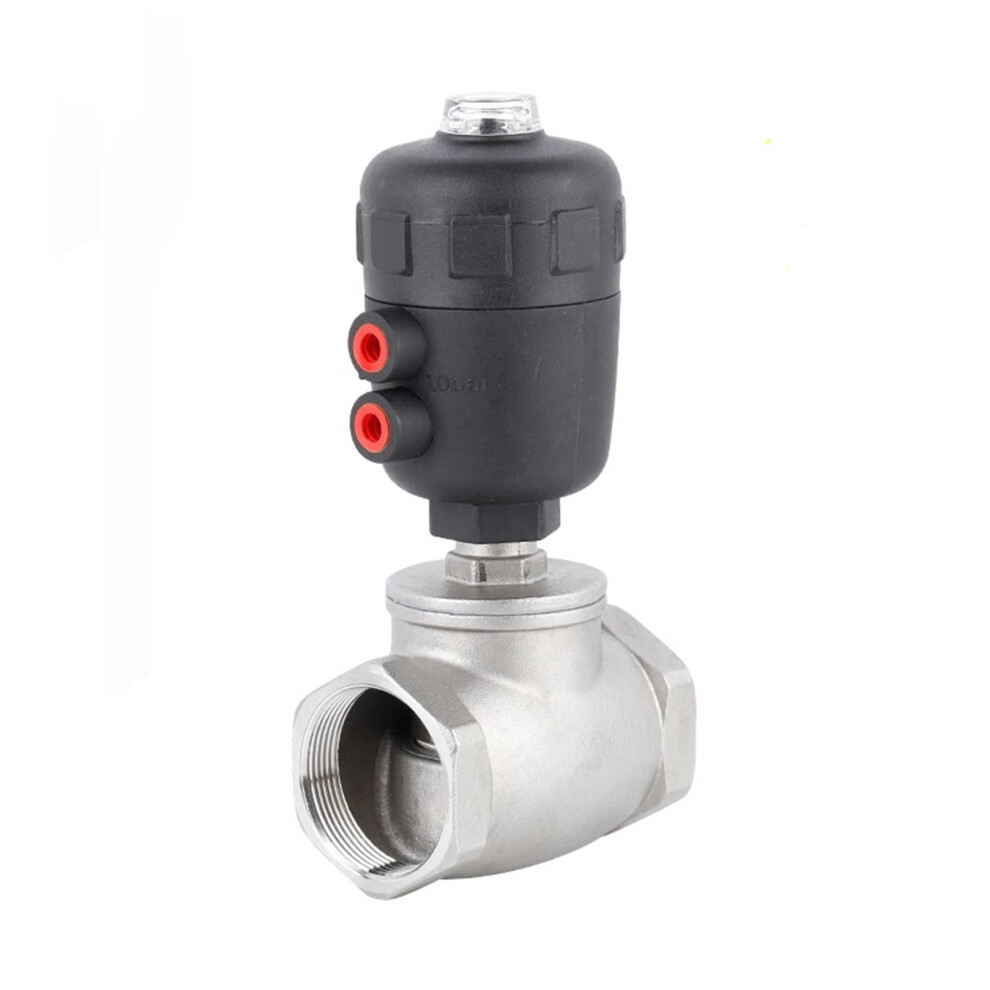 2 Inch Stainless Steel Ttype Pneumatic Thread Globe Valve Ptfe Sealing 1 Piece Double Acting 9323874277127