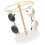 Convenient Sunglasses Display Stand Elegant Gold/Black-Gold 1