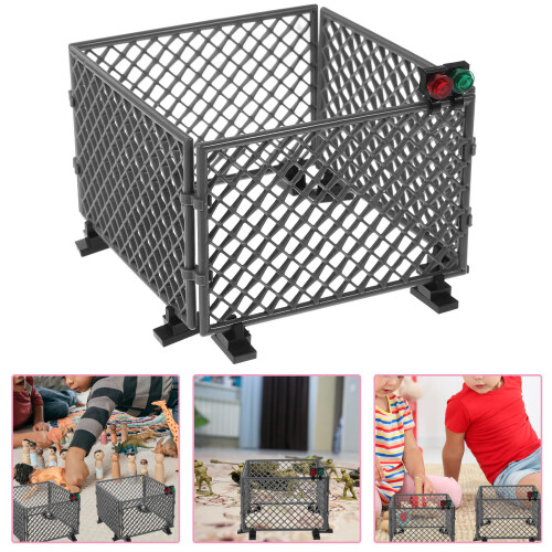 2 Sets War Game Scene Accessory Sand Table Military Fence Molds 2