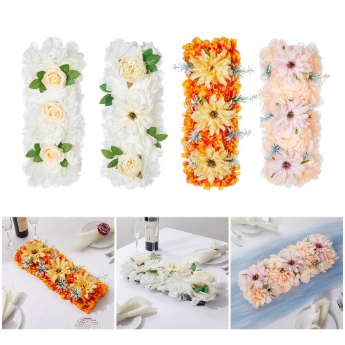 Realistic Artificial Floral Arrangement Delicate Silk-005 white 2