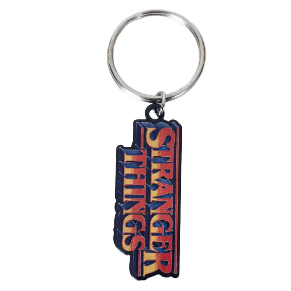 Stranger Things Unisex Logo Metal Keyring