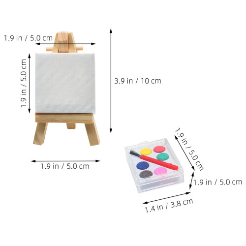 Conjunto De Mini Prancheta Para Pintura De Casa Miniatura 1