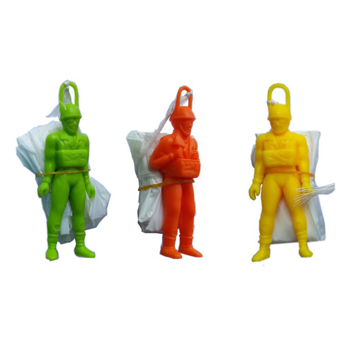 24Pcs Minibarn Fallskärm Kastlek Soldatfigur 1