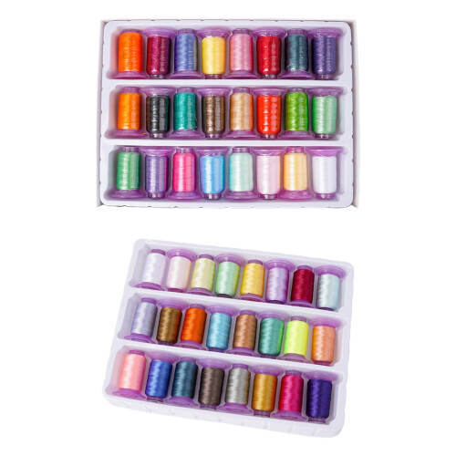 24 Spools Embroidery Thread Polyester Thread-Section B 1