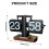 Minimalists Mechanical Digital Turn Page Clock with Wood Base-A 4