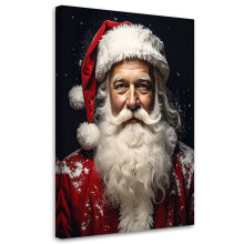 (60x90cm) Wandbild Weihnachtsmann Geschenke Winter Weihnachten