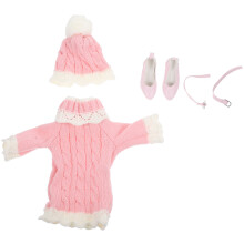 1 Set Pullover Kleid Mit Puppenschuhen Für Mädchenpuppe