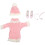 1 Set Pullover Kleid Mit Puppenschuhen Für Mädchenpuppe 1