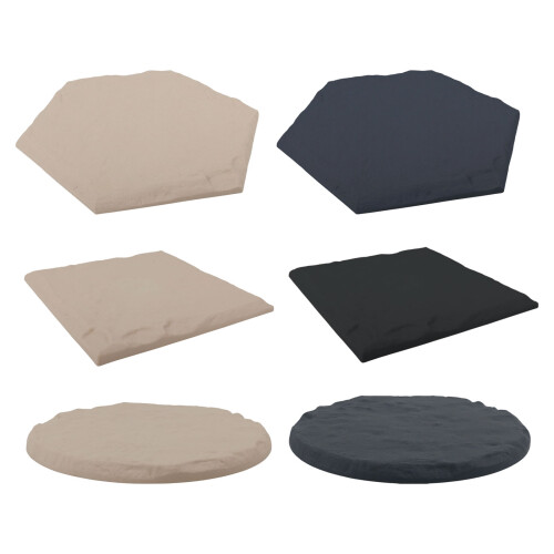 Multiple shape Resin Garden Stepping Stones for-Beigee hexagon 1