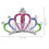 Crown Tiara Kopfschmuck Farbenreich 2