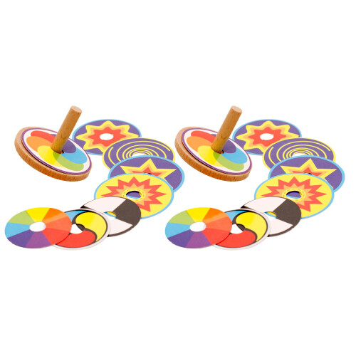 2 Sets Holz- Mit Bunter Handspielzeug Für Kinder 1