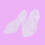 6Stück Transparente Mini Slipper Absatzschuhe Partydekoration 4