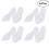 6Stück Transparente Mini Slipper Absatzschuhe Partydekoration 2