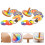 2 Sets Holz- Mit Bunter Handspielzeug Für Kinder 3