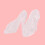 6Stück Transparente Mini Slipper Absatzschuhe Partydekoration 8