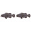 2Pcs Fish Figurine Simulation Grouper Plastic Model Decor 4