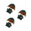 3 Set Con Cappello - Vestiti Invernali Verdi 5