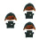 3 Set Con Cappello - Vestiti Invernali Verdi 9