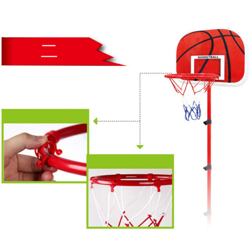 Enfants 150 Cm Panier De Basket Réglable Support Vertical