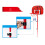Enfants 150 Cm Panier De Basket Réglable Support Vertical 5
