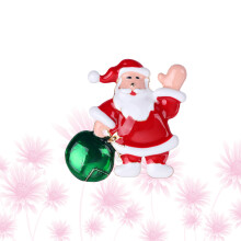 Christmas Brooch Santa Claus Pin Lightweight Holiday Jewelry Gift
