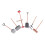 6Pcs Emulation Farm Tools Model Mini Accessory Sand Table Decor 5