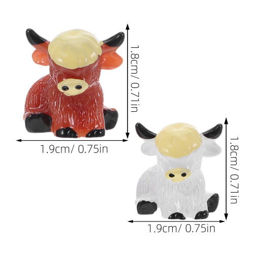 20 Unidades Mini De De Vaca Highland 2