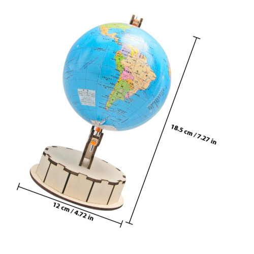 Desktop Diy Globo In Legno Da Assemblare 1